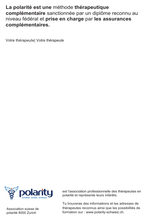 Dépliant « Polarité Thérapie » – l’essentiel en un coup d’œil – Bild 4