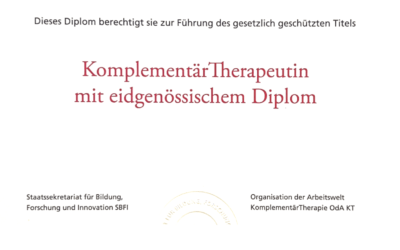 Neue Prüfungsordnung der OdA KT